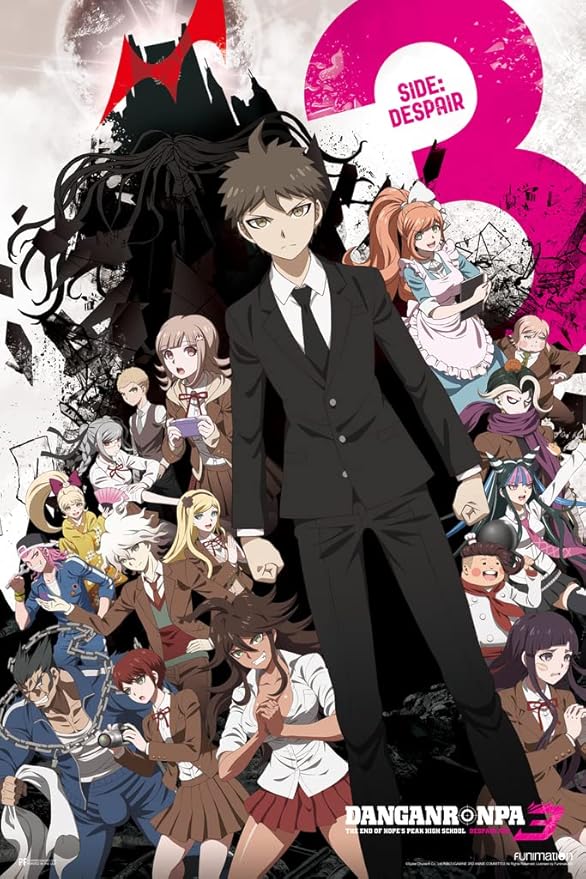 a poster that displays The Danganronpa V2 Cast