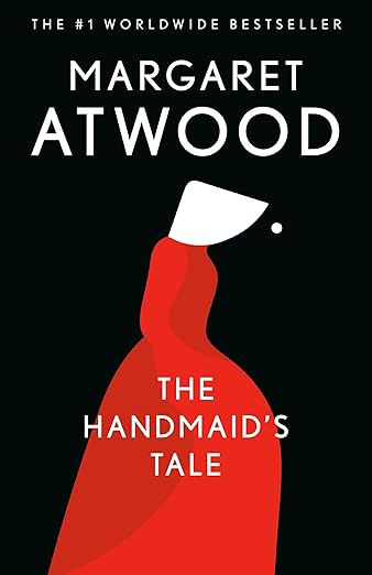a poster that displays the book cover of the novel Handmaid's Tale
