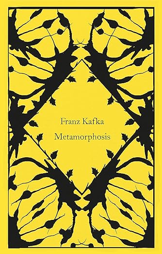 a poster that displays the book cover of the short story The Metamorphosis